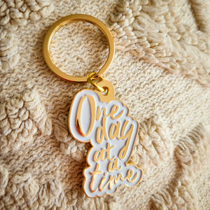One Day at a Time | Enamel Keychain