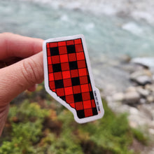 Load image into Gallery viewer, Alberta Buffalo Plaid | Vinyl Sticker