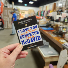 Load image into Gallery viewer, Edmonton Loves McDavid | Vinyl Sticker