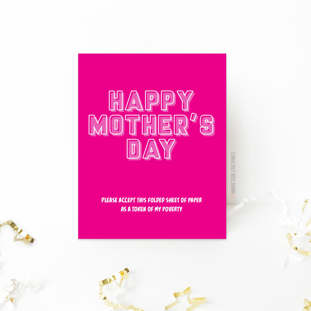 Folded Paper | Mother's Day | Holiday Card
