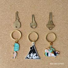 Load image into Gallery viewer, Mountain | Enamel Keychain