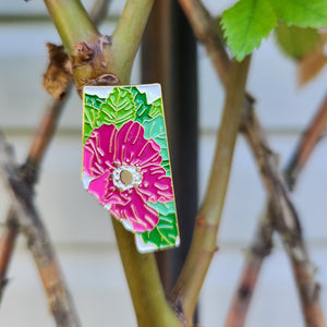 Alberta Wild Rose | Enamel Pin