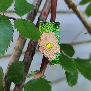 Alberta Wild Rose | Enamel Pin