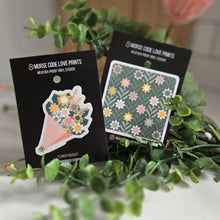 Load image into Gallery viewer, Flower Quilt | Vinyl Sticker
