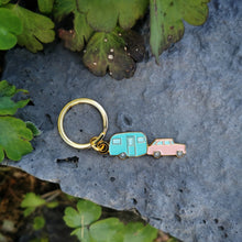 Load image into Gallery viewer, Happy Camper | Enamel Keychain
