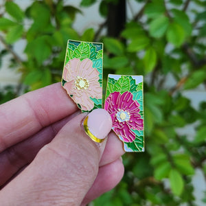 Alberta Wild Rose | Enamel Pin