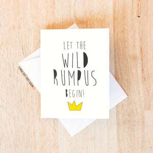 Wild Rumpus | Baby Card
