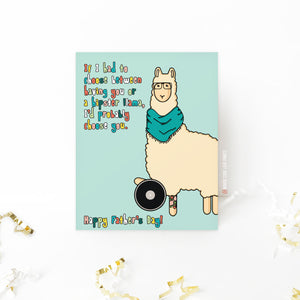 Father's Day Llama | Father's Day | Holiday Card