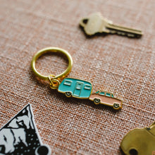 Load image into Gallery viewer, Happy Camper | Enamel Keychain
